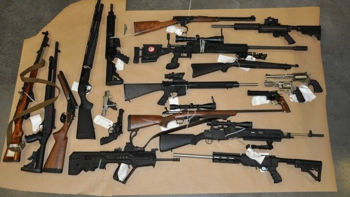 Guns Seized After Courtenay Man Arrested For Firearms-Related Offences