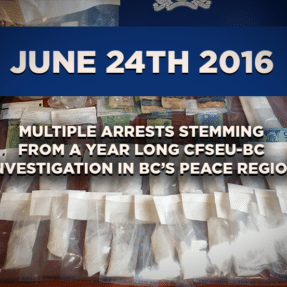 Multiple Arrests Stemming from a Year Long CFSEU-BC Investigation in BC’s Peace Region