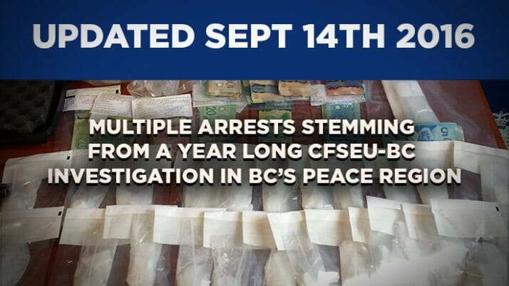 Update: 32 More Individuals Charged with 91 Offences in Year-Long CFSEU-BC Investigation in BC’s Peace Region