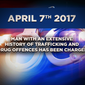 Man with an Extensive History of Trafficking and Drug Offences has been Charged