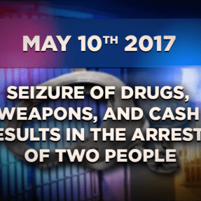 Seizure of Drugs, Weapons, and Cash Results in the Arrests of Two People