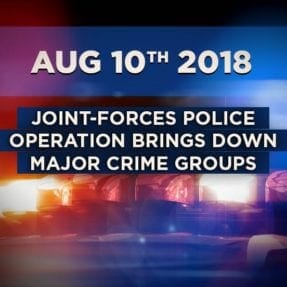 Joint-forces police operation brings down major crime groups