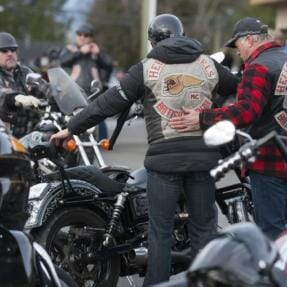 Bikers come from near and far for funeral of murdered B.C. Hells Angel