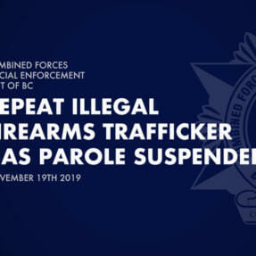 Repeat Illegal Firearms Trafficker has Parole Suspended