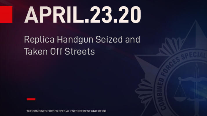 Replica Handgun Seized and Taken Off Streets