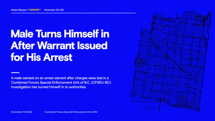 **UPDATED** Male Turns Himself in After Warrant Issued for His Arrest