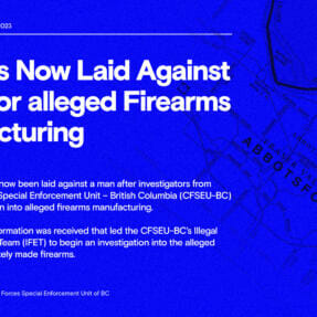 Charges Now Laid Against a Man for alleged Firearms Manufacturing