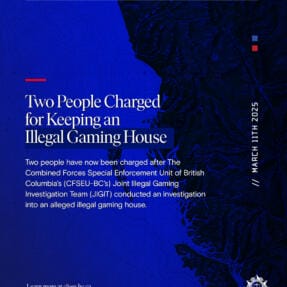 Two People Charged for Keeping an Illegal Gaming House.