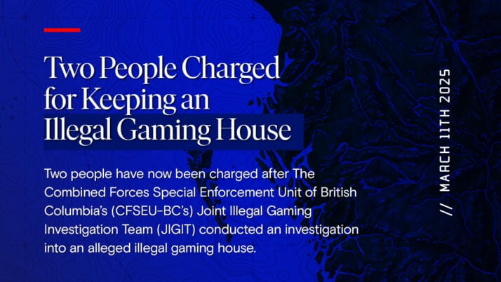 Two People Charged for Keeping an Illegal Gaming House.