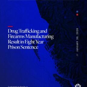 Drug Trafficking and Firearms Manufacturing Result in Eight-Year Prison Sentence